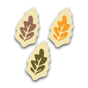 Falling Leaves Chocolate White