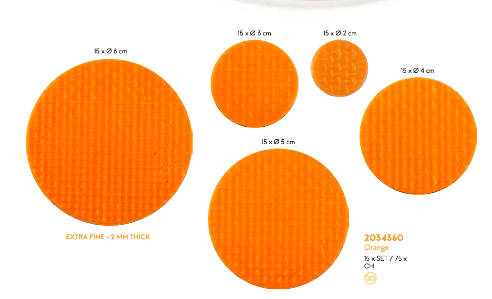 Orange Disc Assortment – Mid America Gourmet