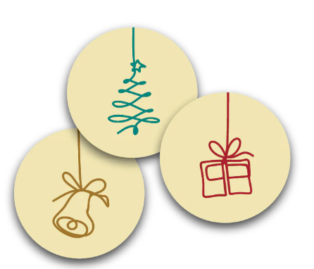 Retro Christmas Element