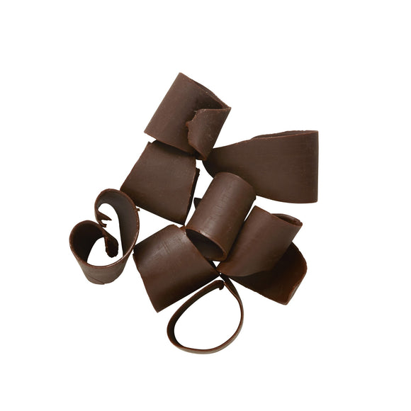 Dark Curled Chocolate Shavings Medium