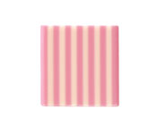 Chocolate Pollino Domino Pink/White 1.56"